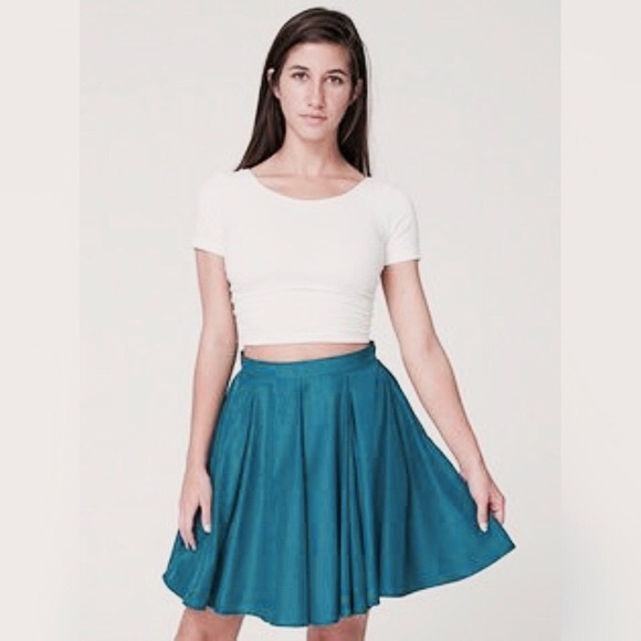 American Apparel Dresses & Skirts - AMERICAN APPAREL GORE CIRCLE SKIRT / TEAL